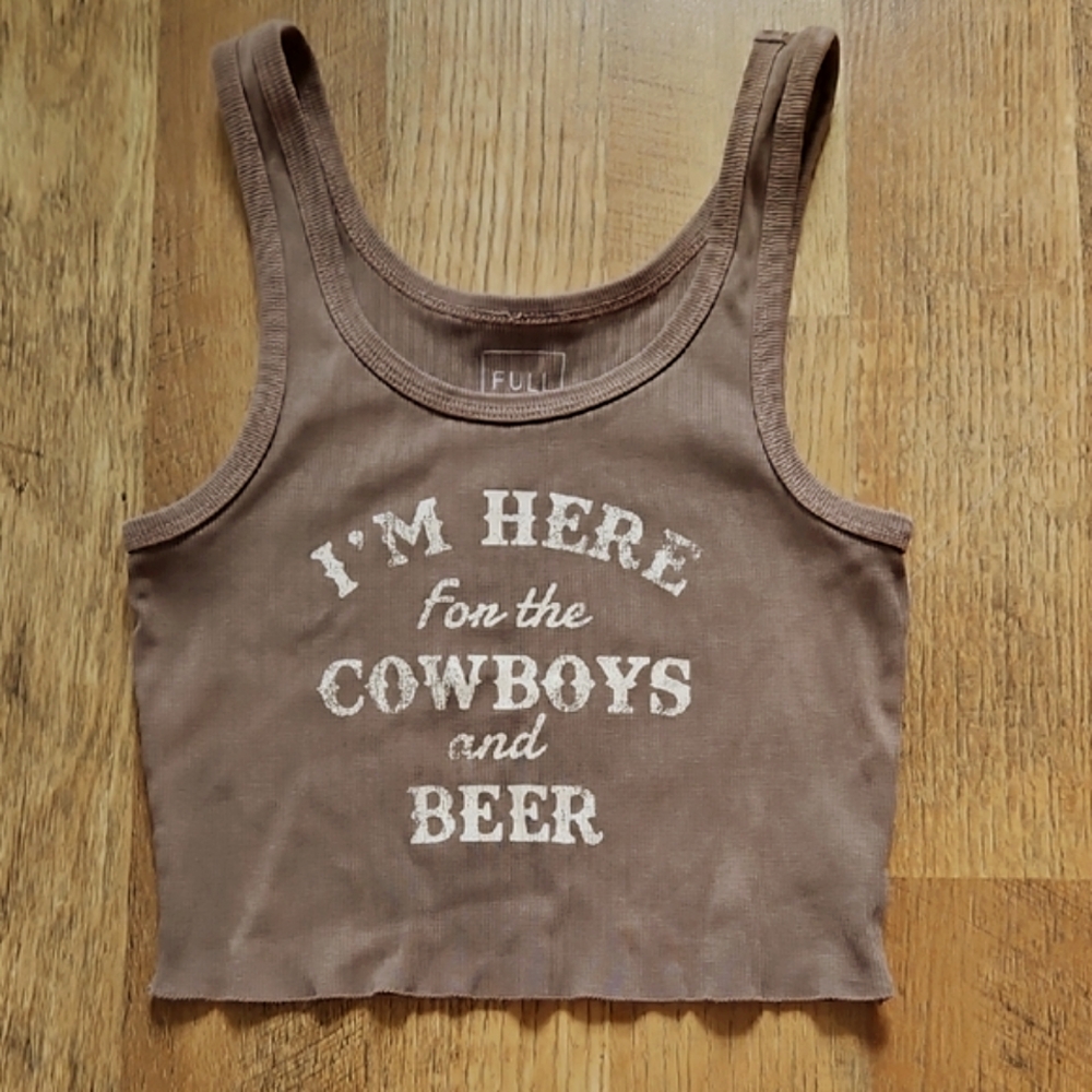 Cowgirl Brown Tank Top